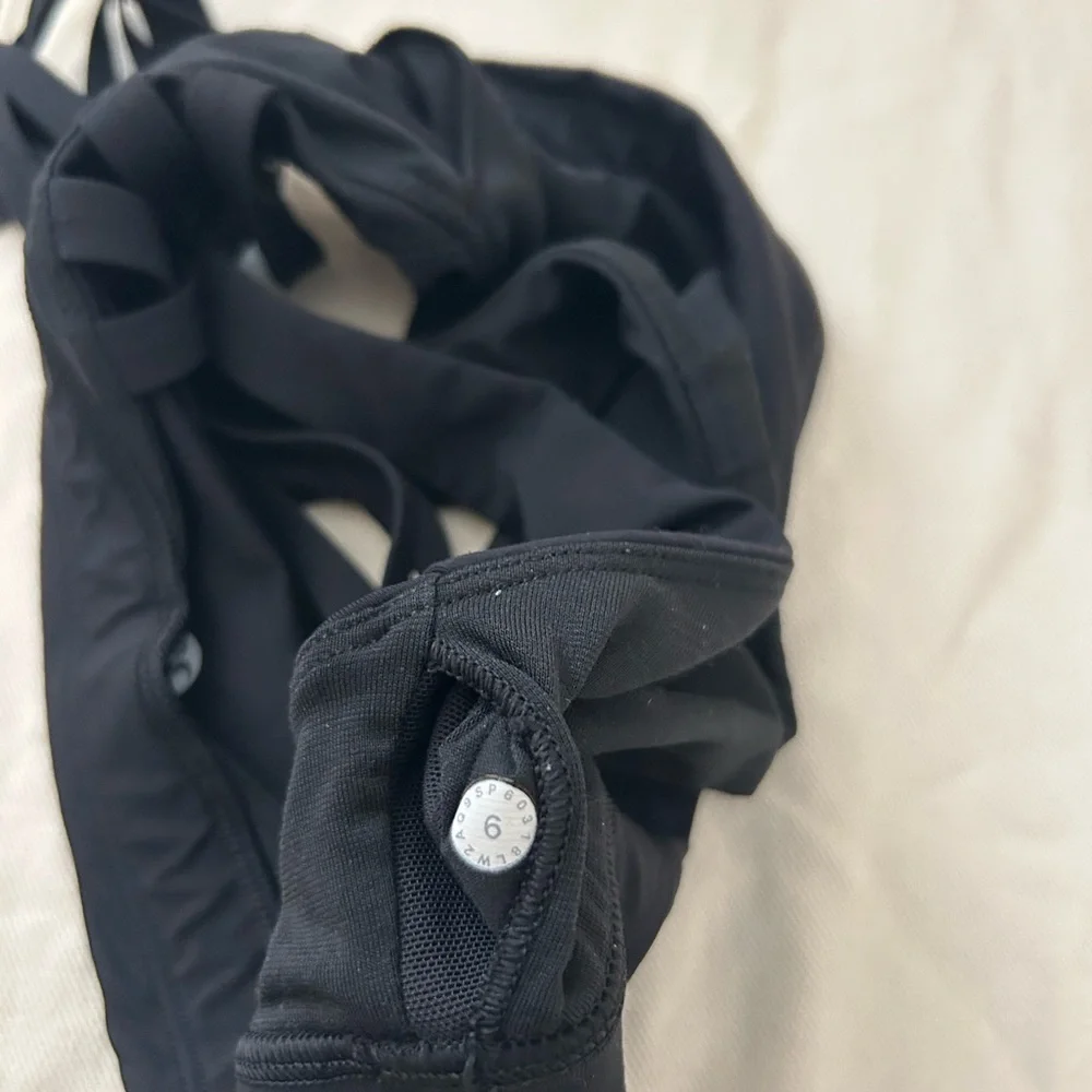 Lululemon Free To Be Moved Bra in black.